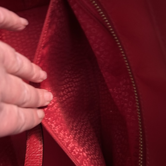 Red leather, Kate Spade tote - Picture 9 of 10